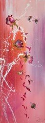 Summer Days by Kay Davenport - Original Painting on Stretched Canvas sized 18x48 inches. Available from Whitewall Galleries